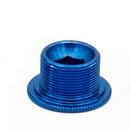 VXM MTB Bike Crankset Screw Aluminum Axis Dustproof Bolts Cover (M18 Blue) Newly