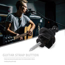 Guitar Strap Lock Button Anti-slip Belt Locks Nails Bass Accessory (Black) Newly