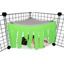 Hidden in the House Beds Hiding Tent Cage for Hamster Guinea Pig (Green) Newly