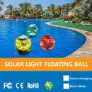 LED Solar Waterproof Floating Ball Lights Kids Bath Tub Toys Party Decoration