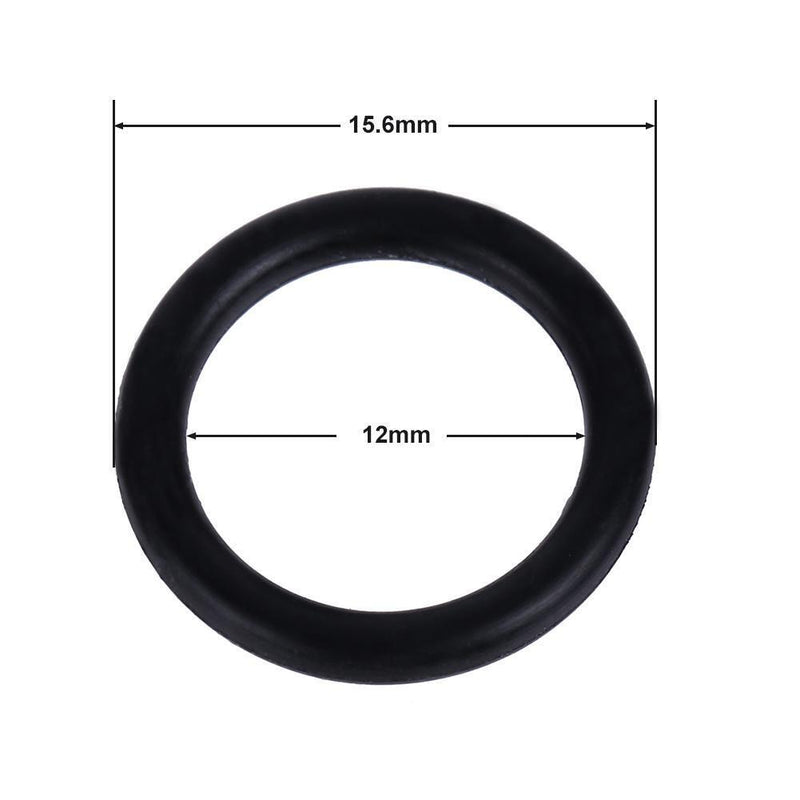 10pcs G1/4 Silicon Sealing Ring 2 Point Connector O Ring Washer Seal(Black)