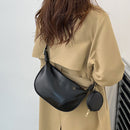 #A Women Crossbody Bags PU Leather Simple Crossbody Handbags Sling Solid with Pu