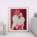 DIY Part Drill Special-shaped Diamond Painting Elegant Lady Mosaic (Y030) Newly