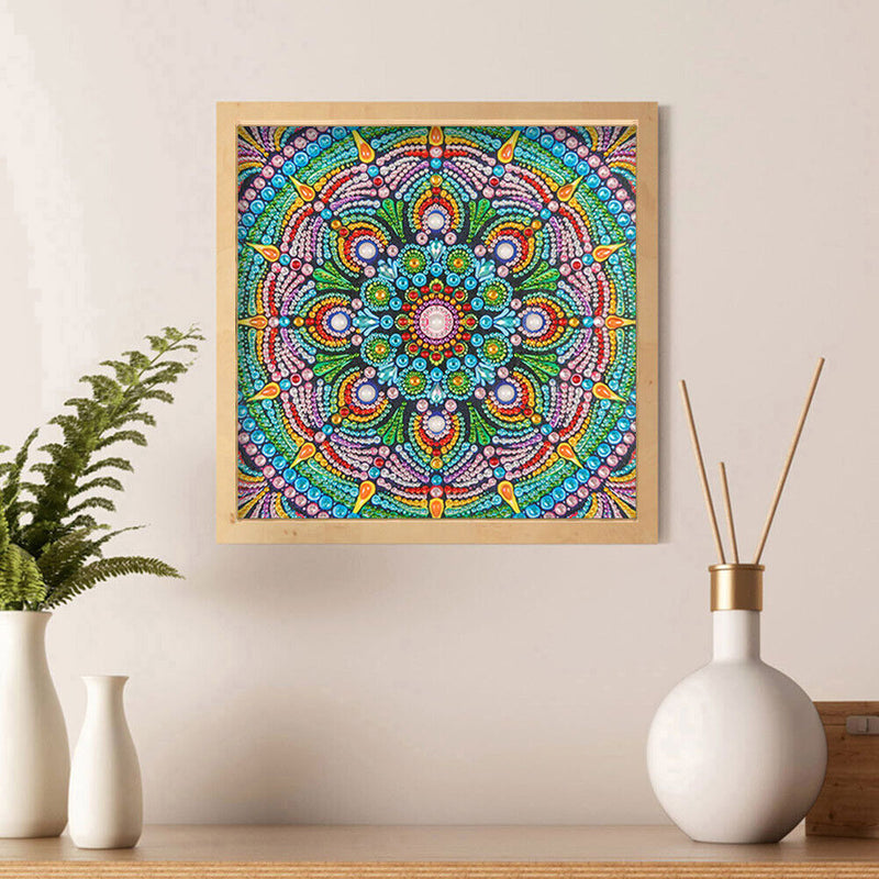 DIY 5D Mandala Flower Part Drill Special Shape Diamond Painting Kit (UP151)