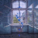 Butterfly Bell Wind Chimes Creative Home Yard Garden Hanging Decor(Blue)