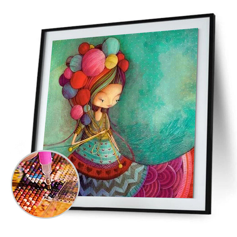 5D DIY Full Drill Diamond Painting Girl Cross Stitch Embroidery Mosaic Kit