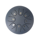 Ethereal 6 inch Steel Tongue Hand Pan Drum 8 Tones with Mallets (Navy Blue)
