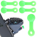 10pcs RISK Bicycle Bleed Nipple Screw Cap Oil Disc Brake Dust Cover (Green)