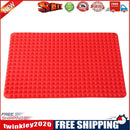 Silicone Mat Barbecue Grill Pad Bread Pizza Baking Tray Kitchen Tools (Red)