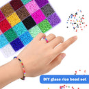 FUNNY HOUSE Mini Glass Beads 2mm 24000 Piece DIY Bracelet Art and Jewellery Making