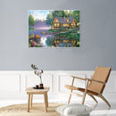 Painting By Numbers DIY Sights Hand Painted Canvas Oil Art Picture Ornaments Kit