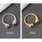 Women Minimalist Opening Rings Jewelry Gift Finger Rings Double Ball Beads