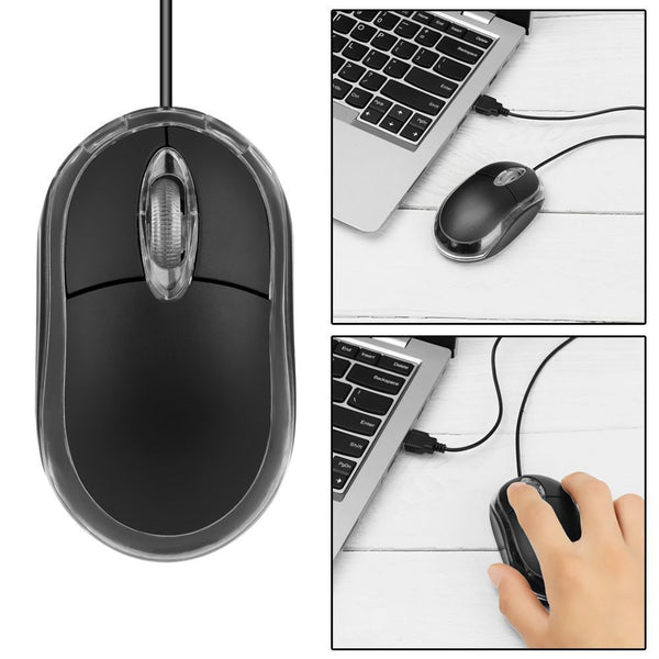 Work Long Laptop Ergonomic Optical Game Gaming Mice Backlight USB Wired Mouse