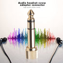 6.35mm Male to 3.5mm Female Plug with 3.5mm Jack Microphone Audio Screw Adapter
