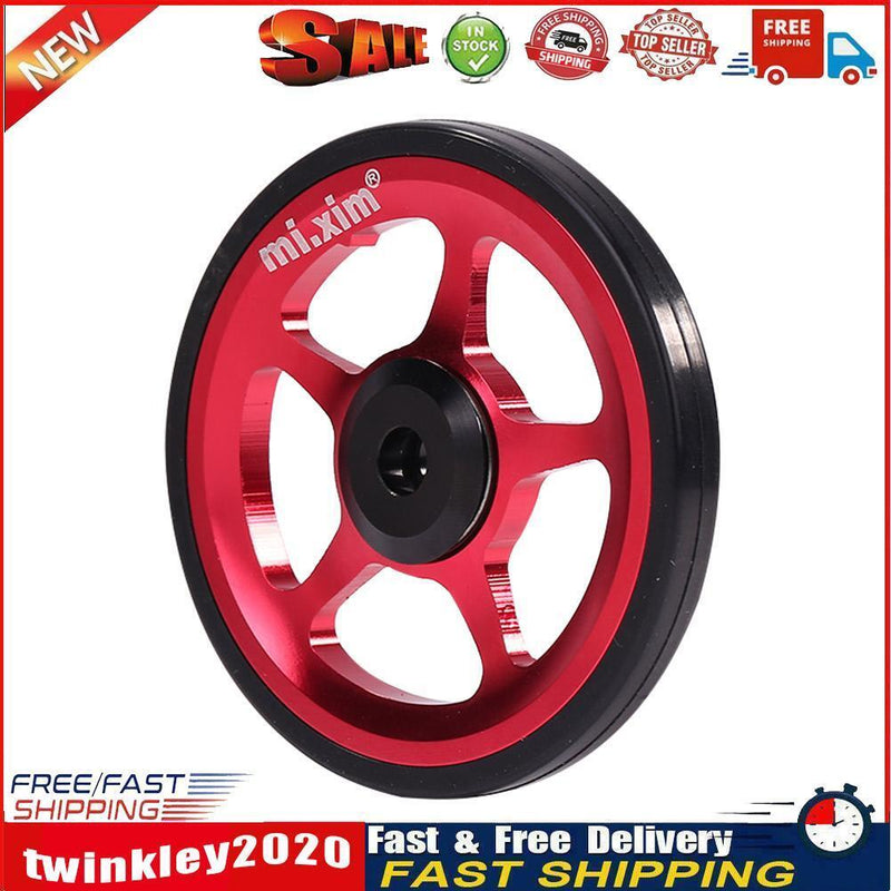 Mi.Xim Aluminum Easy Wheel with M6 Bolt for Brompton Folding Bike (Red) Newly