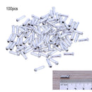 100pcs aluminum alloy bicycle brake shift lever inner pull tips wire end K