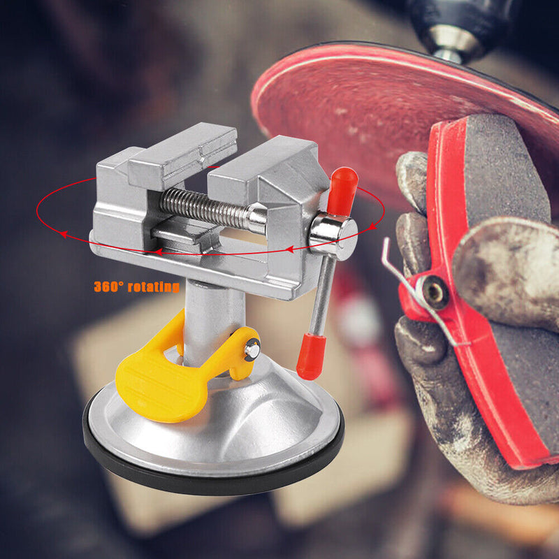 Fixed Frame Sucker Clamp Adjustable Table Bench Vise Rotatable Bench Screw Newly