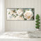 White Rose Oil Paint By Numbers Kits DIY Handpainted on Canvas Wall Art