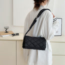Simple Crossbody Handbags Solid Color Messenger Handbags Small Flap for Shopping