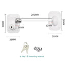 Infant Kid Security Window Limiter Baby Safety Furniture Door Lock (White) Newly