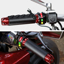 Motorcycle Handle Heated Warmer 4 Gears Temperature Control Hand Grip Covers Kit