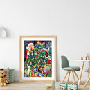 5D Full Round Drill Picture Christmas Tree Diamond Painting Living Room Ornam