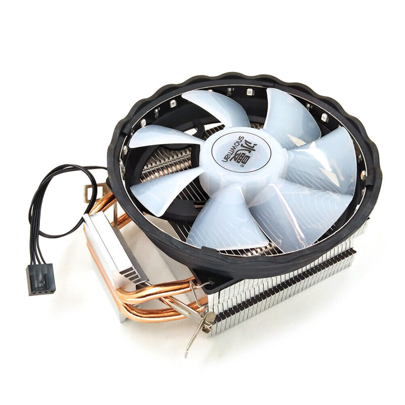 SNOWMAN 2 Heat Pipes CPU Cooler PC Radiator for Intel LGA (4 Pin No Light) Newly
