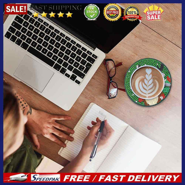 Full Diamond Coaster Rhinestone Special Shaped Drill Acrylic for Room Decoration
