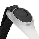 LED Luminous Night Running Arm Band Reflective Safety Warning Belt (Black)