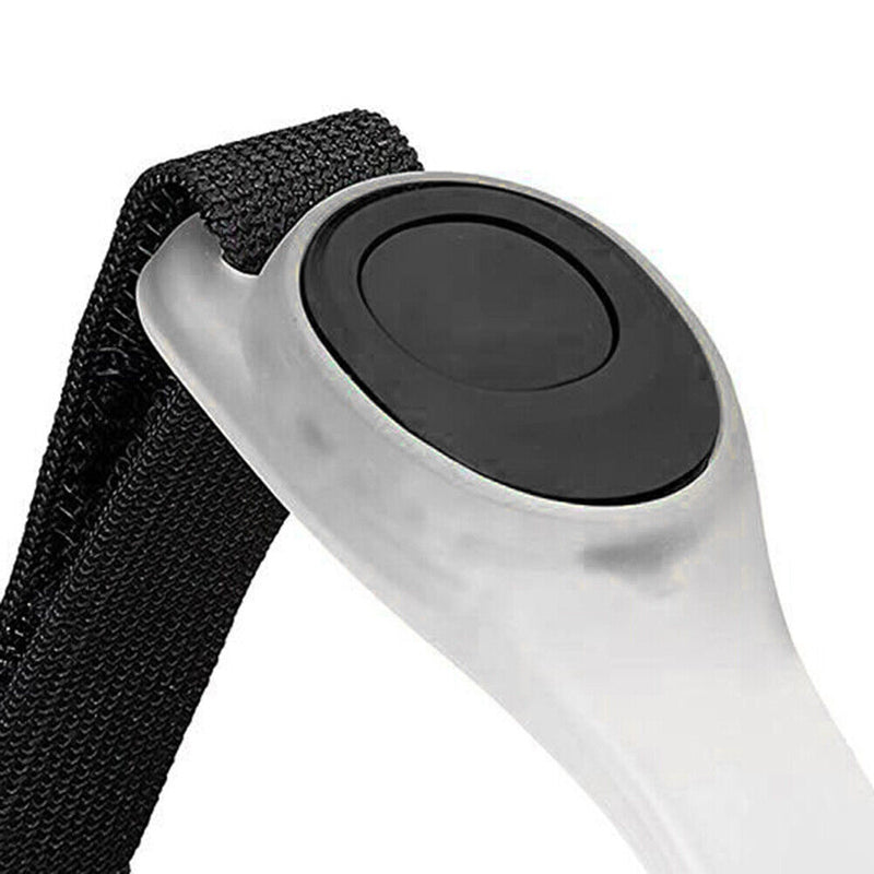 LED Luminous Night Running Arm Band Reflective Safety Warning Belt (Black)