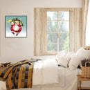 Frameless Oil Paint By Numbers Santa Claus DIY Canvas Picture Craft Kit