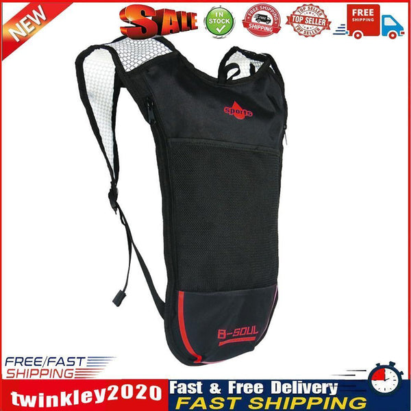 MTB Bike Cycling Backpack Water Bladder Bag Sport Folding Rucksack (Red) Newly