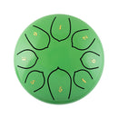 6 inch 8 Tune Hand Pan Tank Steel Tongue Drum Percussion Instrument (Green)