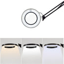 5X Foldable LED Magnifying Glass Lamp Clip-on Flexible Desktop Magnifier Loupe