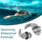 #A 2pcs Waterproof Sleep Ear Plugs Portable Soft Noise Reduction Swimming Earplu