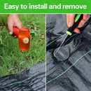 20 Pieces U-Shaped Ground Nails Gaskets for Lawns Fixed Nails U-Shaped Nails