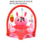 Baby Sofa Support Seat Cover Plush Learning To Sit Chair with Rod (Rabbit) Newly