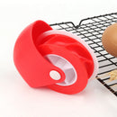 Kitchen DIY Pizza Pastry Lattice Cutter Pie Decor Wheel Roller (A Red)