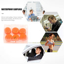 Soft Swimming Earplugs Water Waterproof Silicone Diving Supplies (Orange) Newly