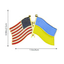 1 Pcs Ukraine US Brooch Country Flag Badge Clothes Cufflinks Love Peace(B) Newly