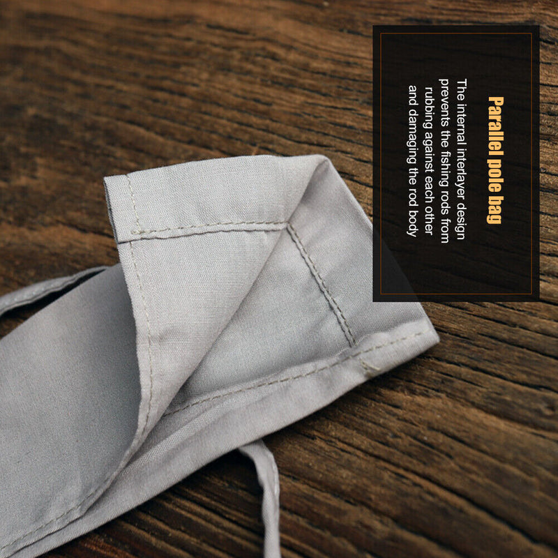 Thickened Fishing Rod Carrier Bags Cotton Portable Tackle Fish Pole Holder Case