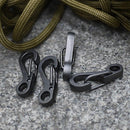 20pcsLight Key Chain Ring Key Fob with Mini Spring and EDCGEAR Buckle Clip