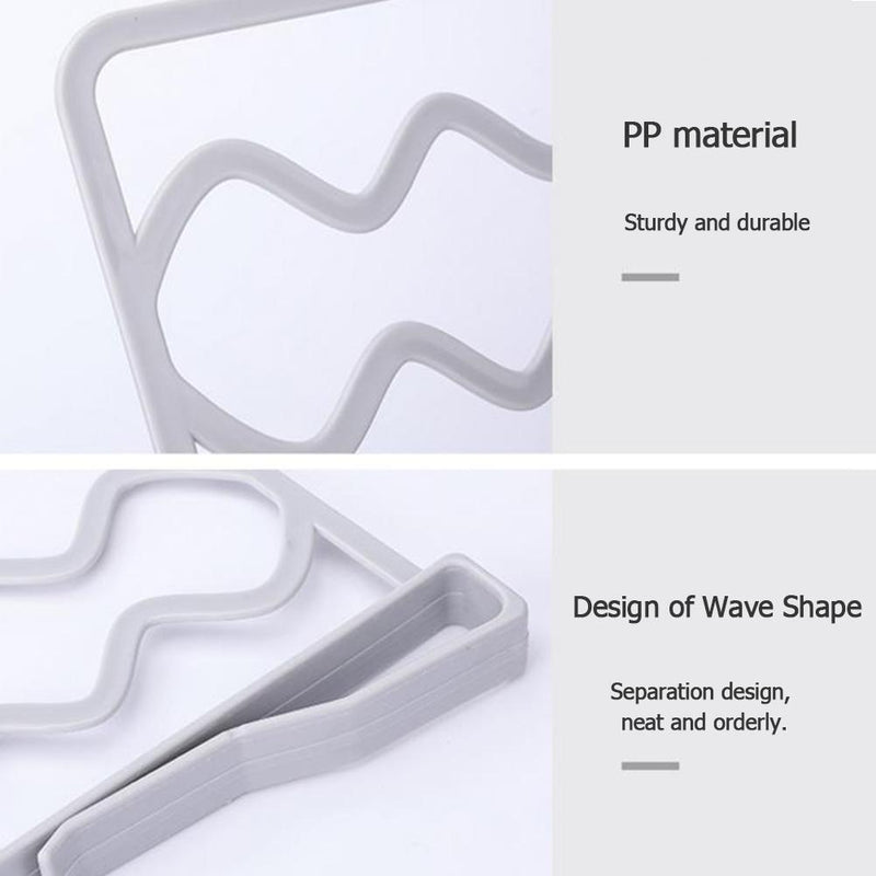 Creative Wardrobe Cabinet Partition Desktop Divider Storage Shelf (Grey)