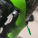 50pcs Bike Cable End Caps Aluminum Alloy Brake Shifter Cable Tips (Green)