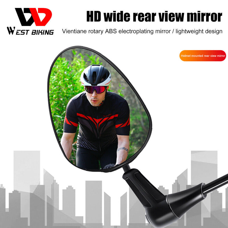 Mountain Bike Rear View Adjustable Reflector MTB Road Bicycle Helmet Mirrors