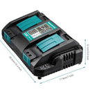 Charging Dock Cable Adaptor Battery Charger For Makita 14.4V 18V BL1830 BL1430