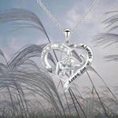 Women Girls "Always In My Heart" Animal Pendant Elephant Necklace Zircon