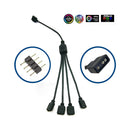 1 To 4 4pin Extension Cable 12V 30cm Power Splitter Extension Cable for Asu