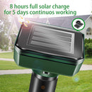 4x Solar Power Cat Dog Repellent Ultrasonic Fox Pest Scarer Deterrent Repeller