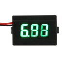 0.36inch LED Digital Voltmeter DC 4.5-30V Two Line Volt Meter(Green) Newly